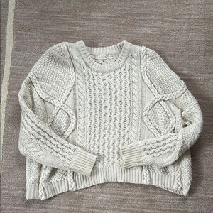 Cozy Cream Cable Knit Sweater